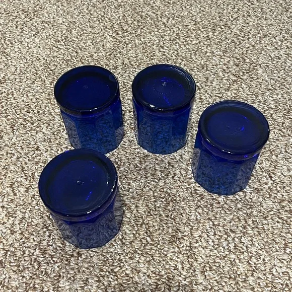 15-Piece Charcuterie or Lunch Set, Cobalt Blue Glass - Picture 12 of 15